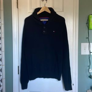 Men’s shawl collar sweater